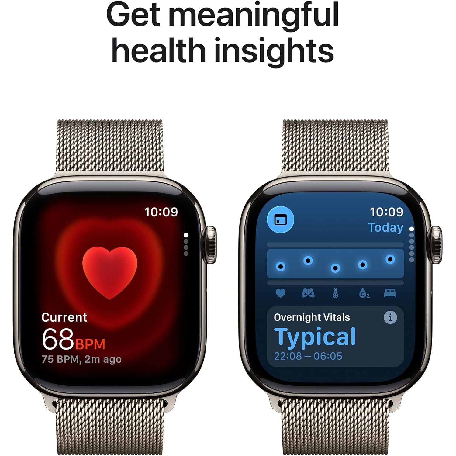 Apple Watch Series 11 GPS + Cellular 42mm – Natural Titanium Case with Natural Milanese Loop
